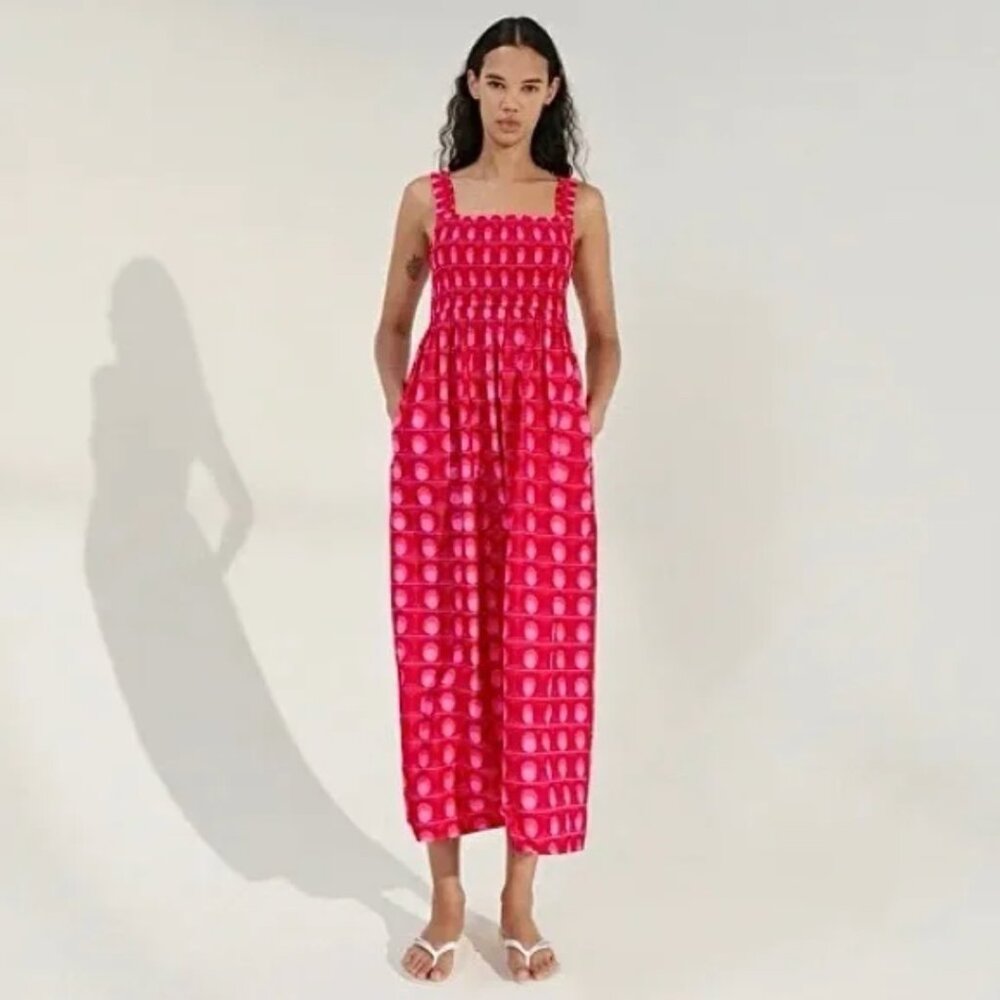 Zara Printed Midi Dress S